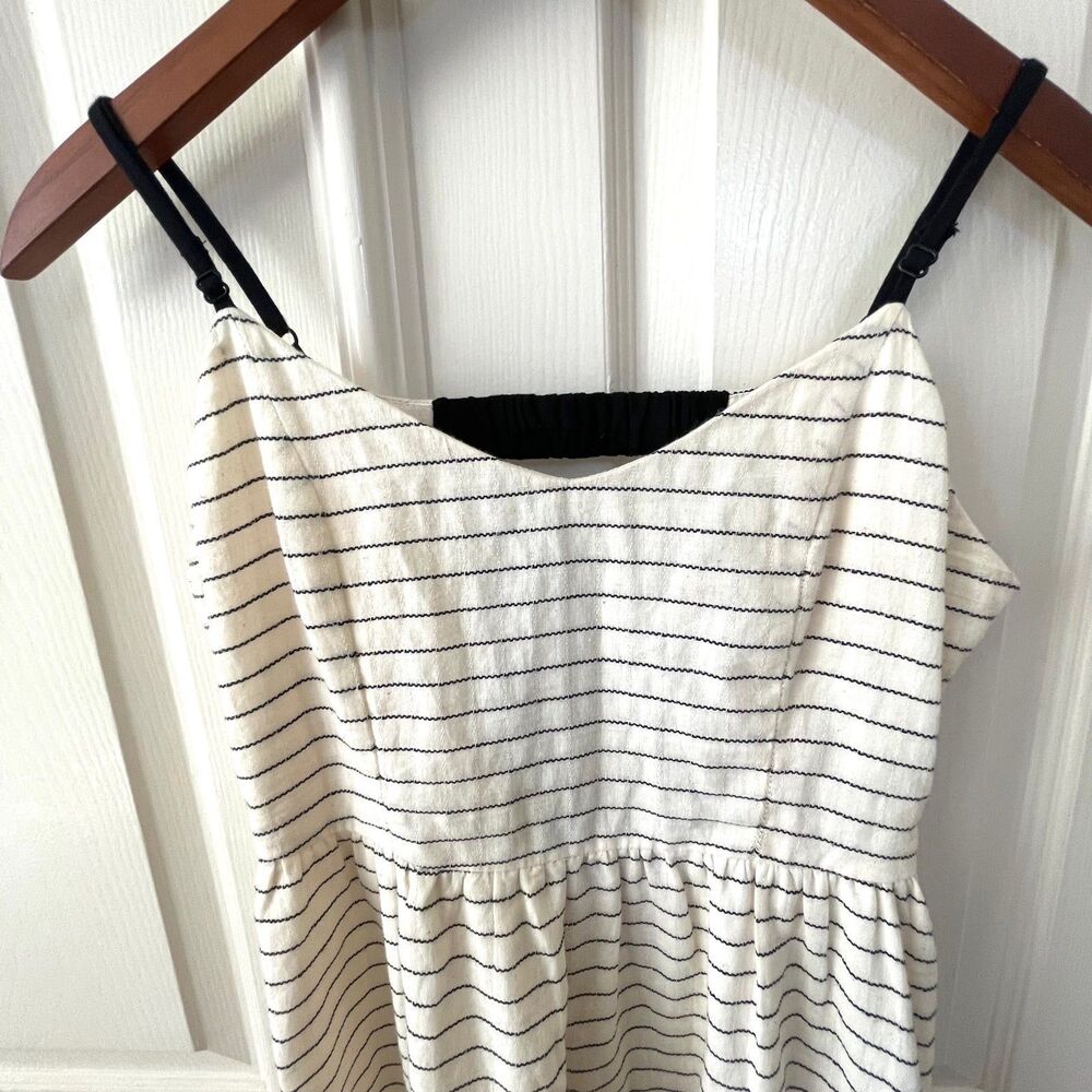 En Crème black and white striped sleeveless dress - Picture 4 of 12